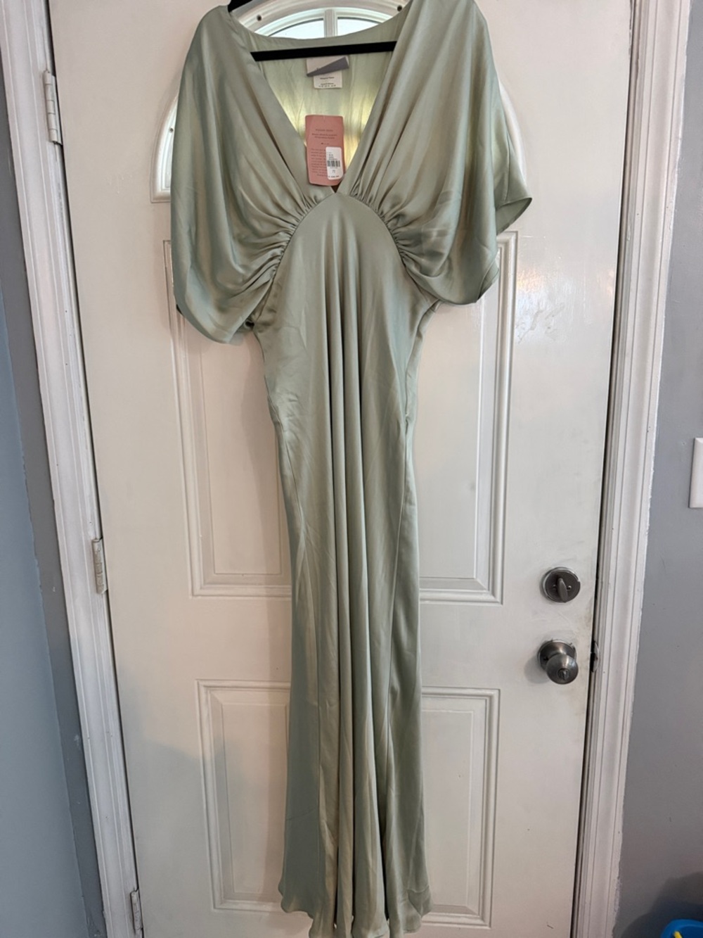 BHLDN Amelia V-neck bridesmaid dress 1X Anthropologie
